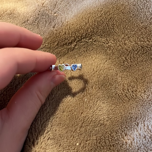 Ring adjustable size S925 stamped with chakra crystals - Picture 5 of 5